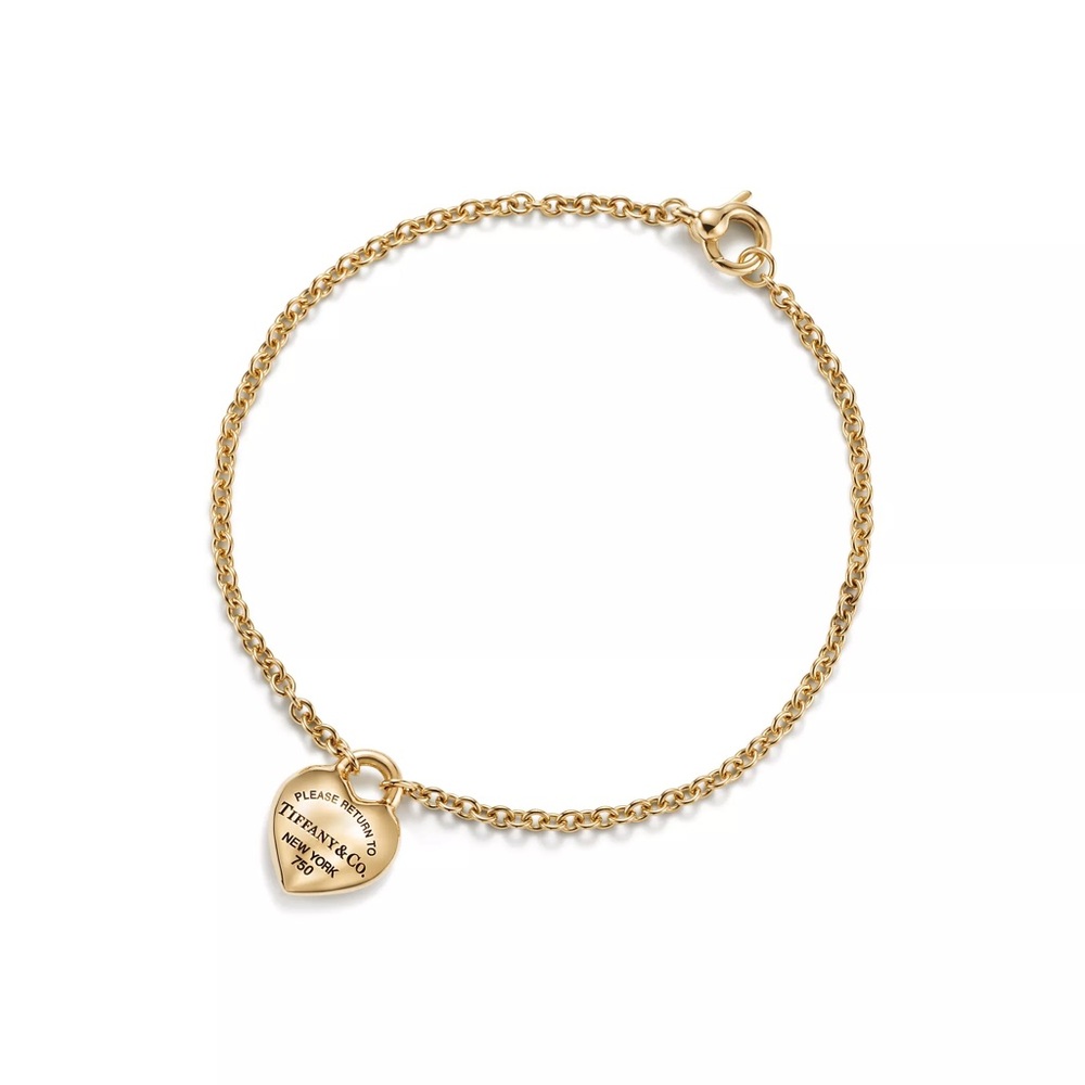 Tiffany & Co. Return to Tiffany Gold Heart Tag Bracelet